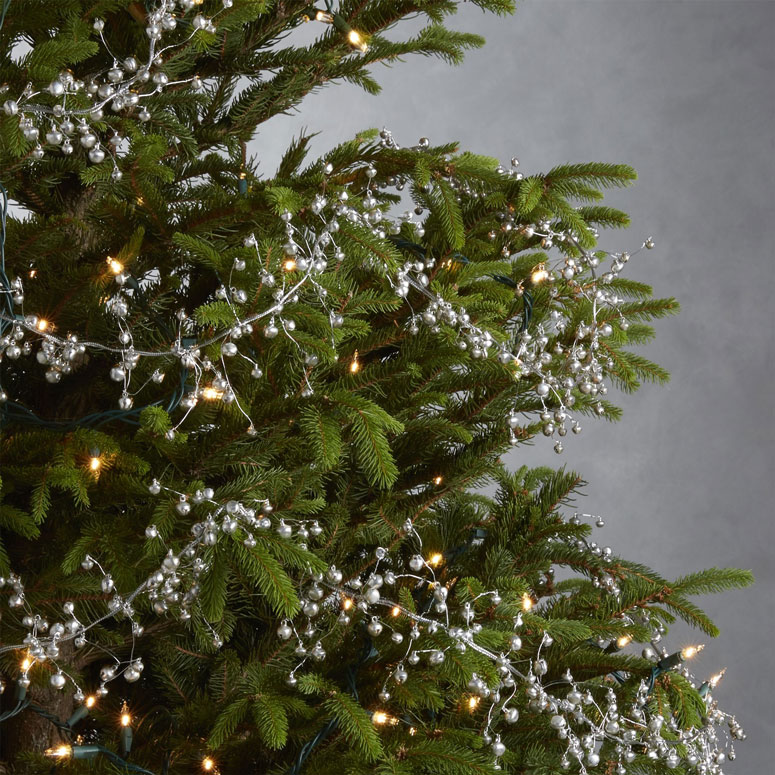 Silver Jingle Bells Garland 120cm Bell Sleigh Christmas Decoration Santa 