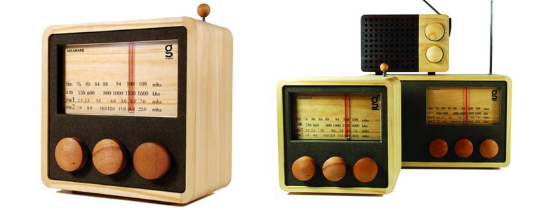 Singgih Kartono Magno Wooden Radios - MP3 Ready, AM/FM and Shortwave