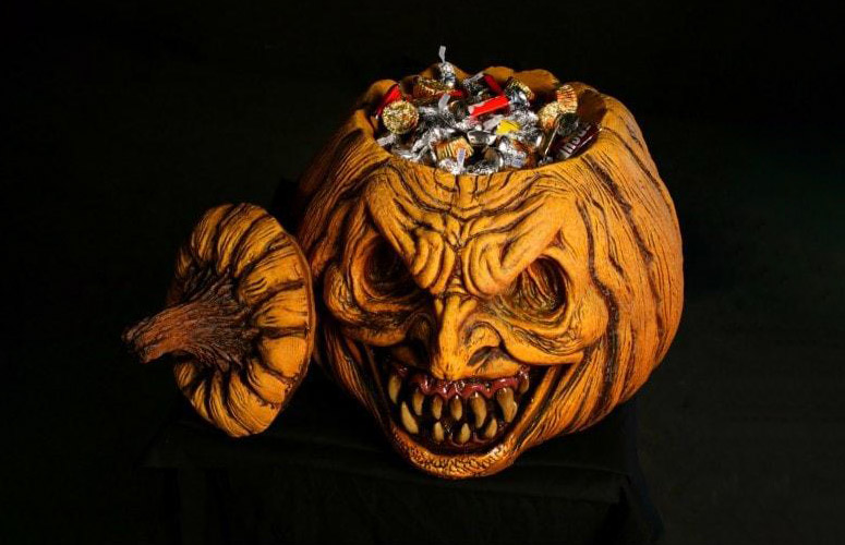 Sinister Jack O' Lantern Candy Bowl