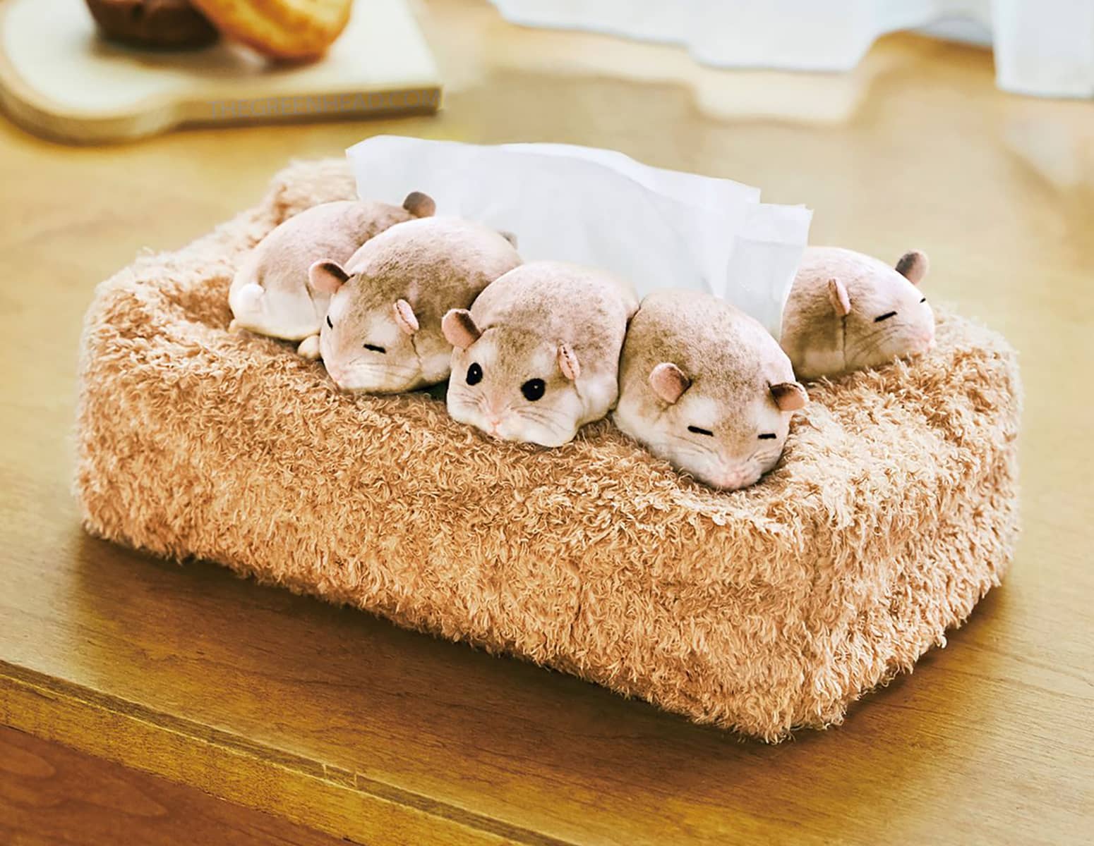 Sleeping Hamsters Tissue Box Cover