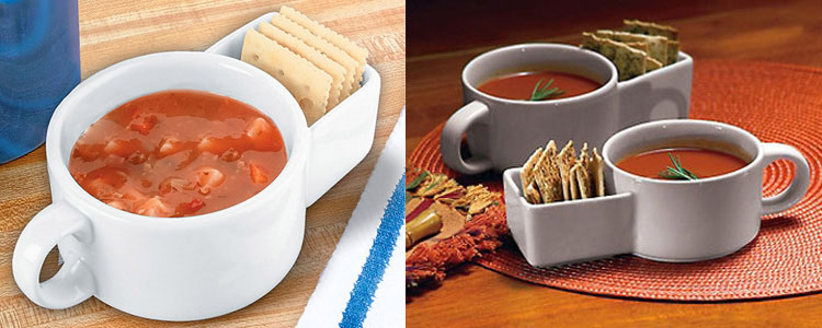 Soup And Cracker Mugs