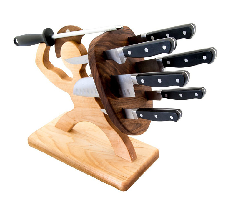 Spartan Knife Block and Set - Chef's Edition