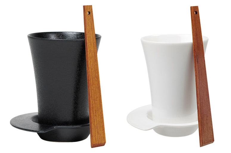 Spin Mug + Teak Stirrer