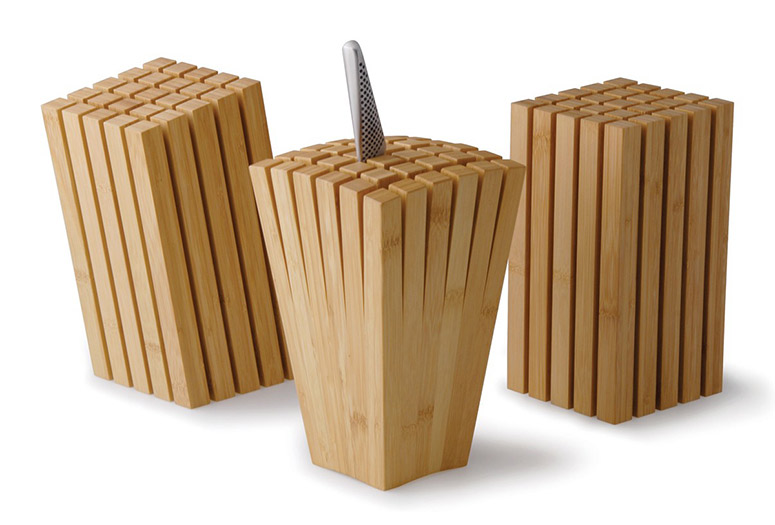 Split Bamboo Knife Block