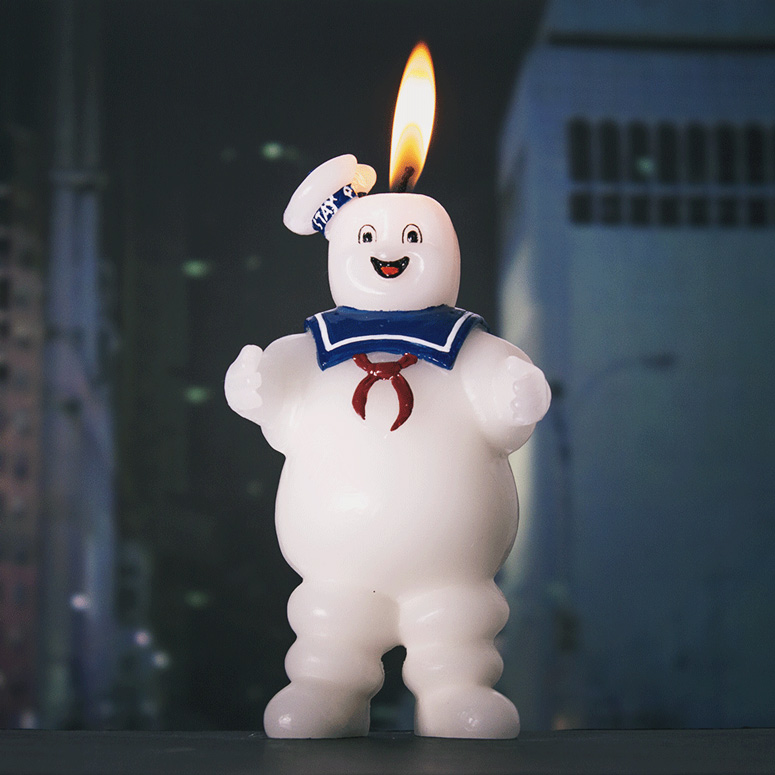 Stay Puft Marshmallow Man Candle