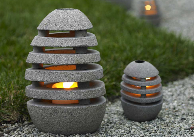 Stone Egg Lanterns