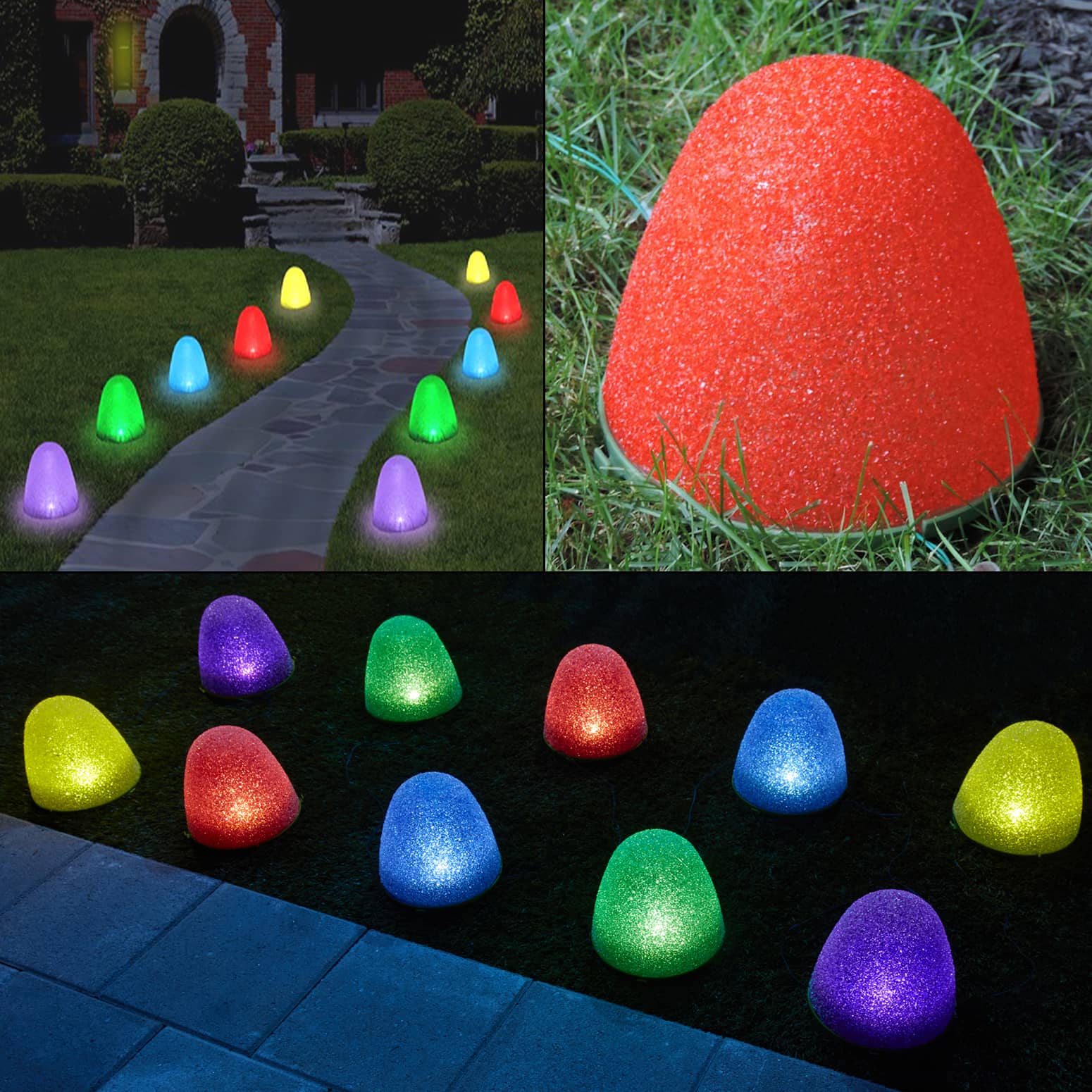 Sugar-Coated Gumdrop LED Pathway Lights