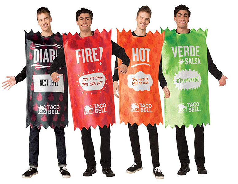 Taco Bell Hot Sauce Packet Halloween Costumes