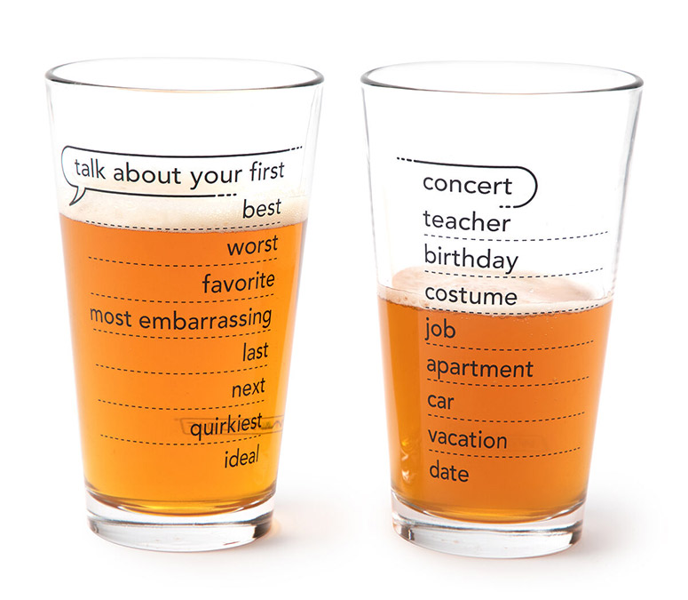 Talking Pints - Conversation Starter Topics Glassware