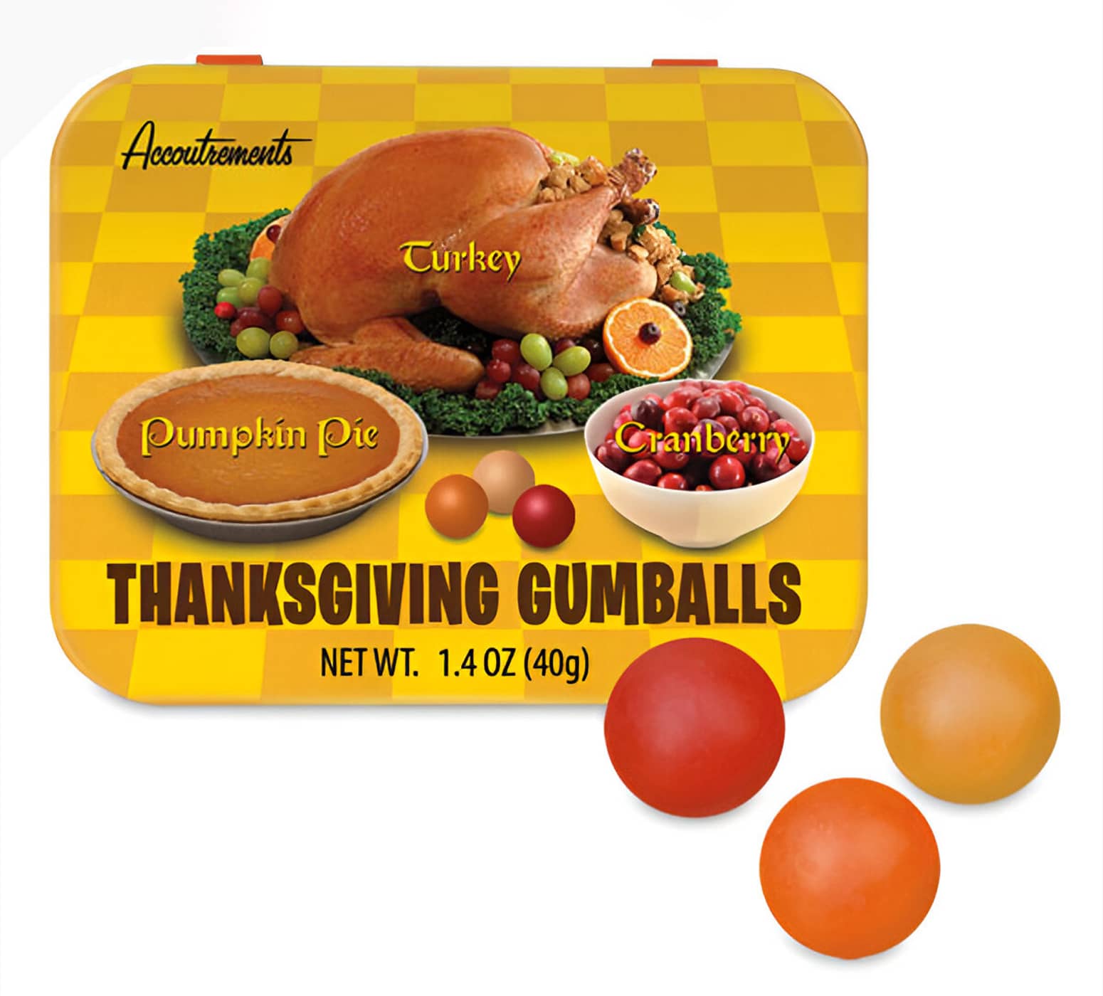 Thanksgiving Gumballs - Turkey, Cranberry and Pumpkin Pie Flavors!