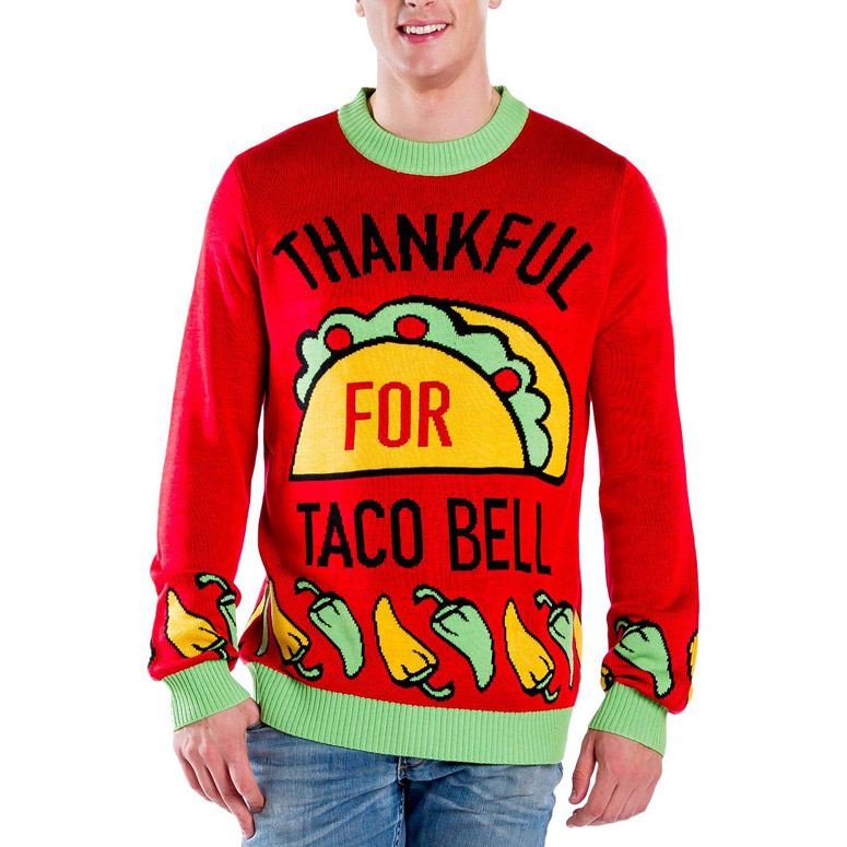 Thanksgiving Taco Bell Ugly Sweaters
