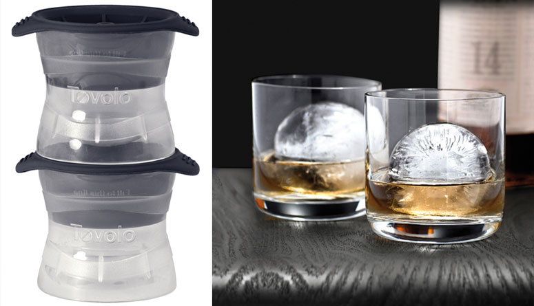 Tovolo Golf Ball Ice Molds (Set of 3) - Slow-Melting, Leak-Free, Reusable,  & BPA-Free Craft Ice Molds/Great for Whiskey, Cocktails, Coffee, Soda, Fun