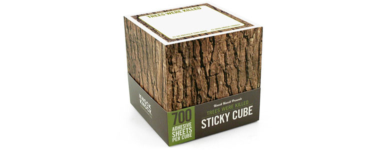 Trees Were Killed - Sticky Note Cube