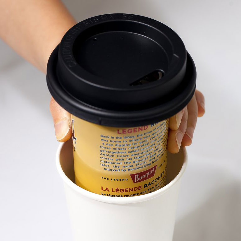 Trinken Lid - Conceal a Beer Can in a Paper Coffee Cup