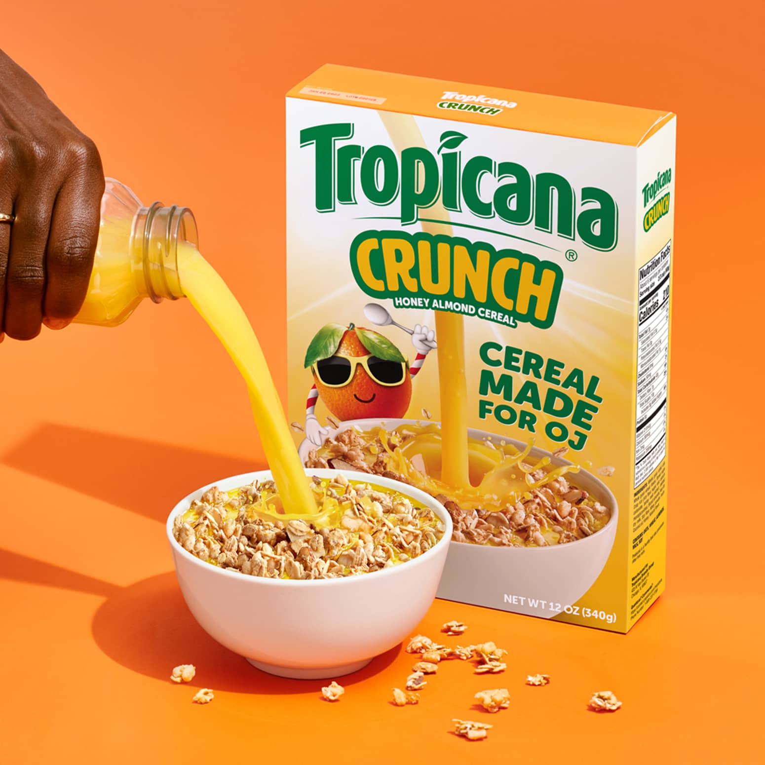 Tropicana Crunch - Cereal Made For Orange Juice!