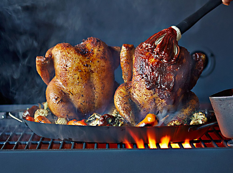Two-in-One Vertical Chicken Roasting Pan