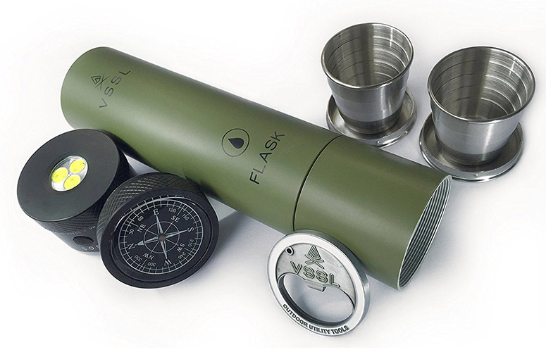 VSSL Flask - Flashlight Designed To Hold Booze