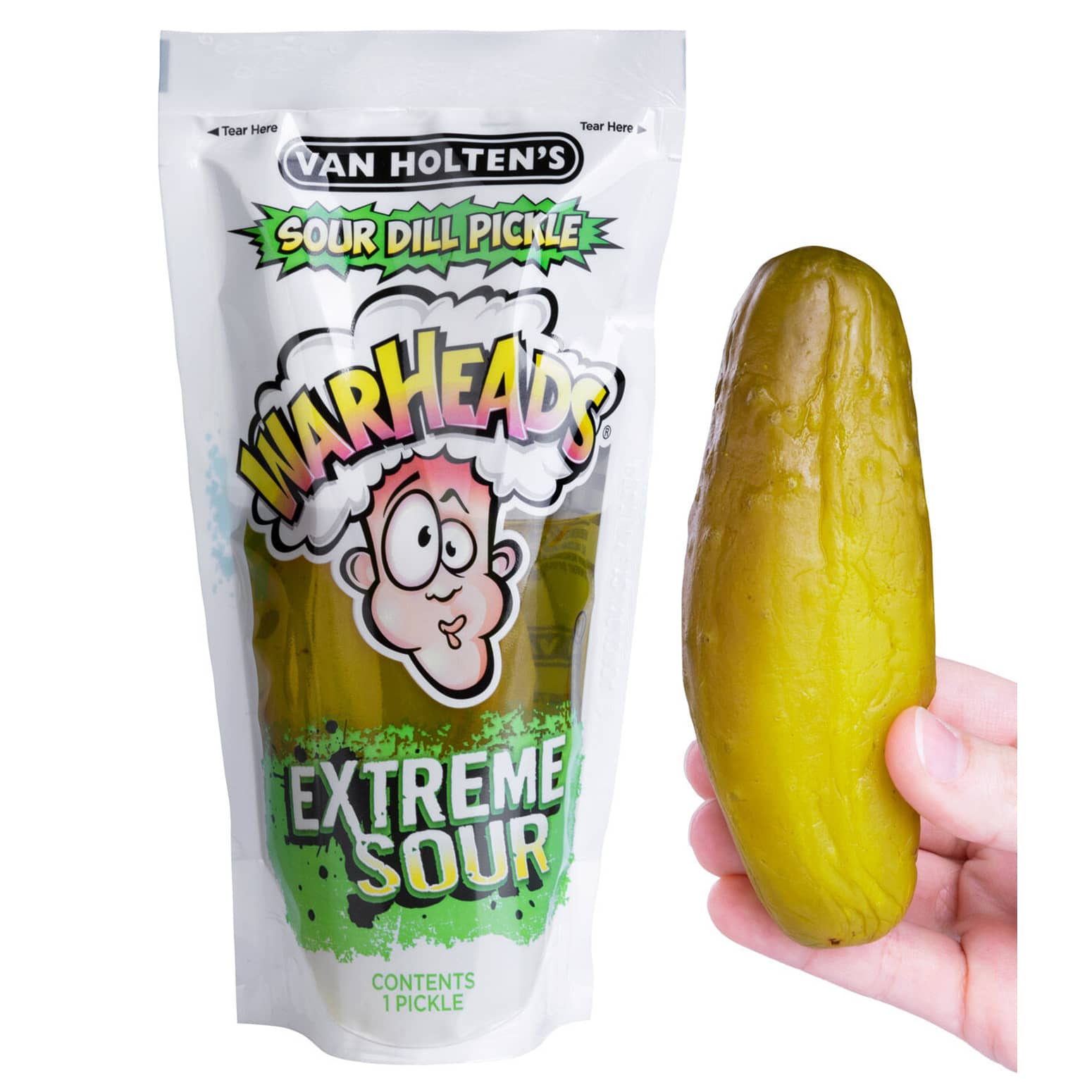 WARHEADS Extreme Sour Dill Pickle