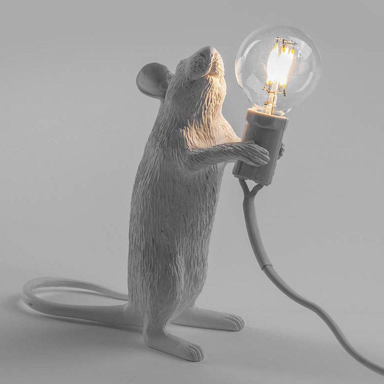 Whimsical Mouse Lamp