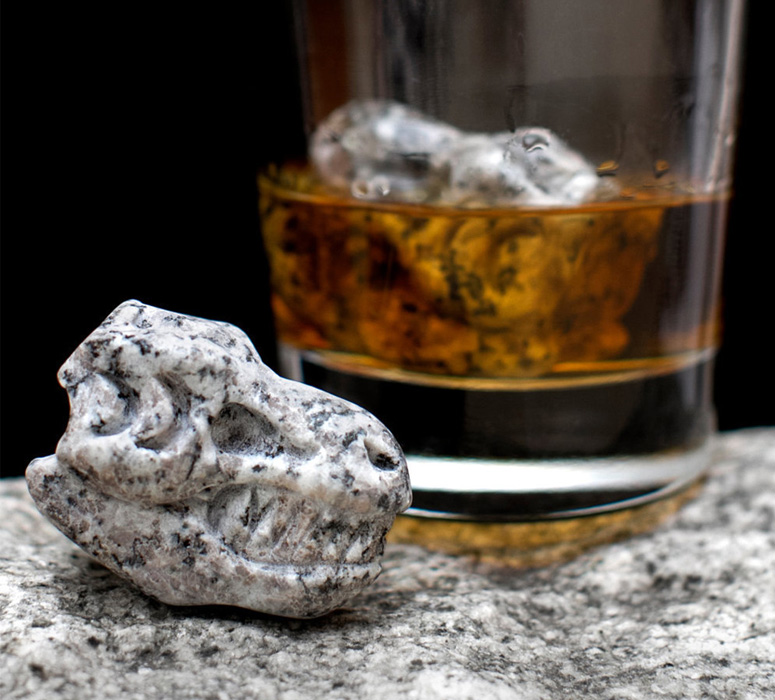 Whiskey Bones - Chillable Granite T-Rex Skulls