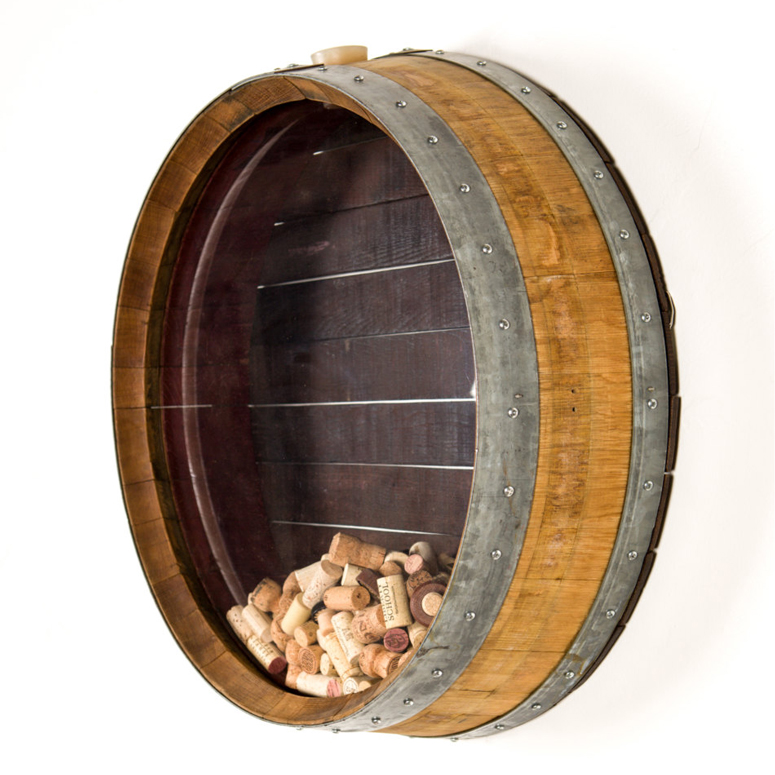 Wine Barrel Cork Collection Display