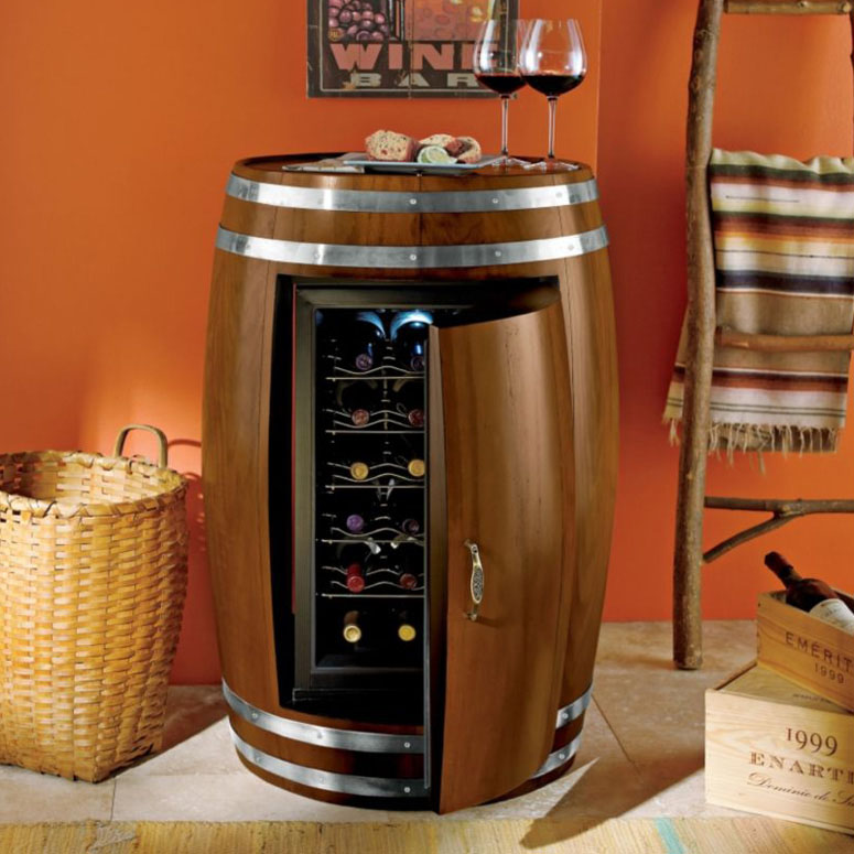 Wine Barrel Refrigerator