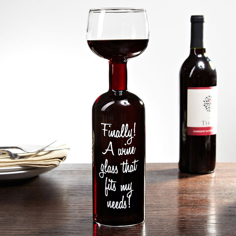 atmosfeer shuttle Beven Wine Bottle Glass - Take the Entire Bottle With You | The Green Head