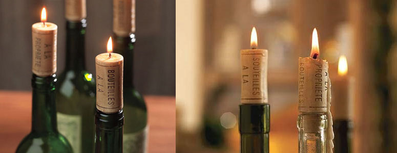 Wine Cork Candles (Set of 12)