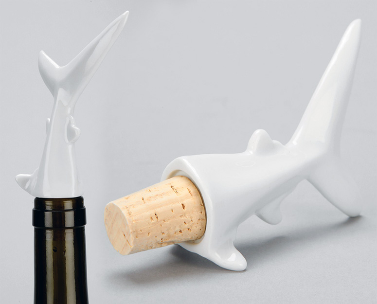 Wine Diver - Shark Bottle Stopper
