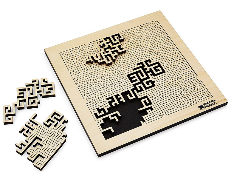 Wooden Fractal Jigsaw Puzzles