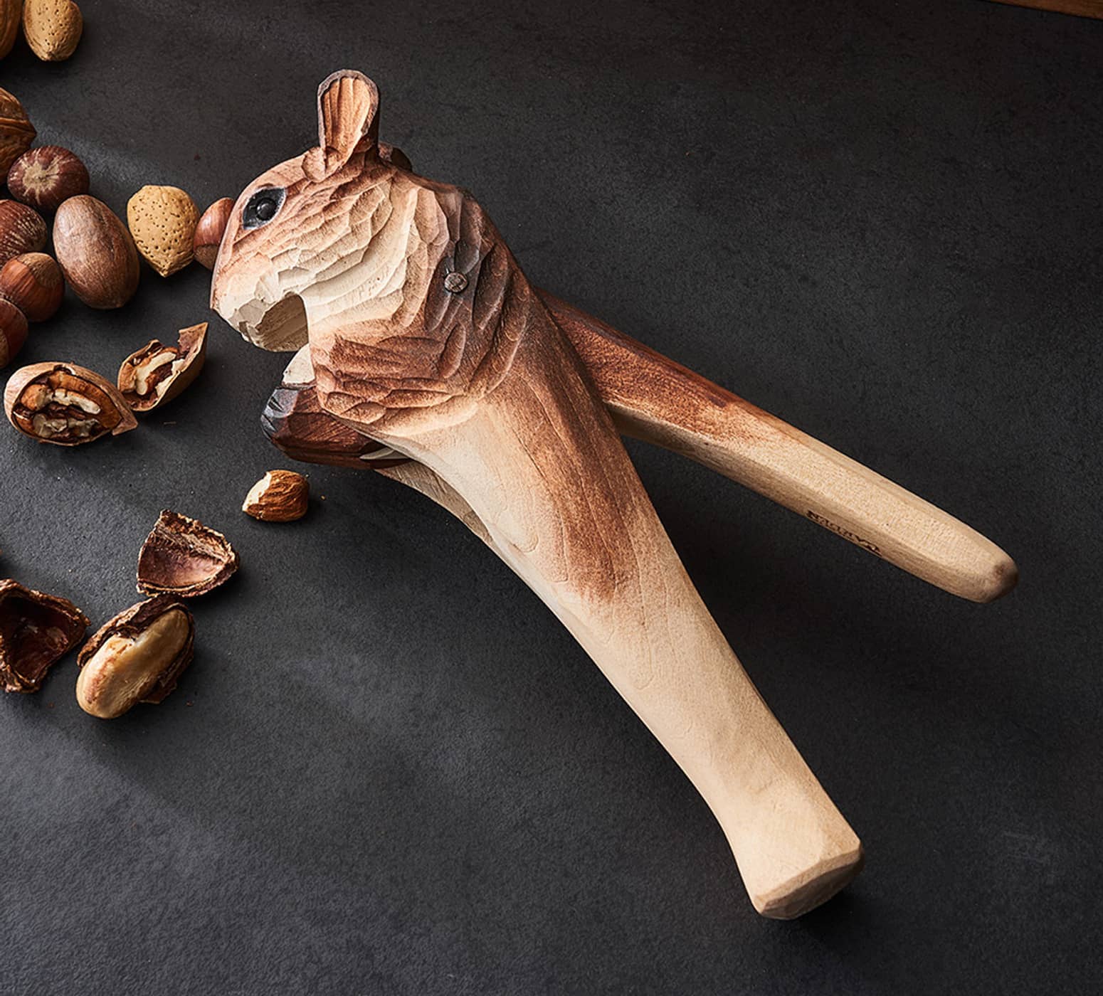 Wooden Squirrel Nutcracker