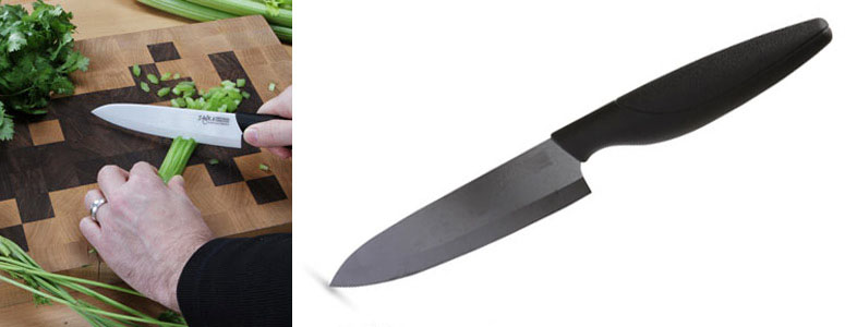Zayka Ceramic Chef's Knife and Peeler Set