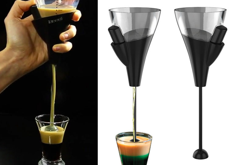 Zevro Gravity Release Jigger - Creates Perfect Layered Drinks